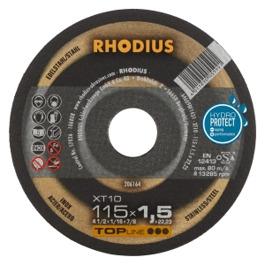 Rhodius XT10 Trennscheibe | Ø115 mm - 1.5 mm -  22.23 mm | gerade