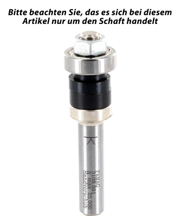 HM Schaft mit Anlauflager 15.9 mm - Schaft:8 mm Z: NL:58 GL:
