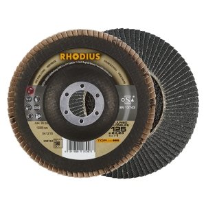 10x Rhodius JUMBO LONGLIFE Fächerschleifscheibe Korn:80 Ø125mm