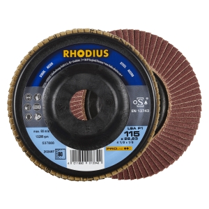 10x Rhodius LSA P1 Fächerschleifscheibe Korn:80 Ø115mm