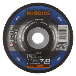 25x Rhodius RS66 Schruppschleifscheibe 115x7x22.23 mm
