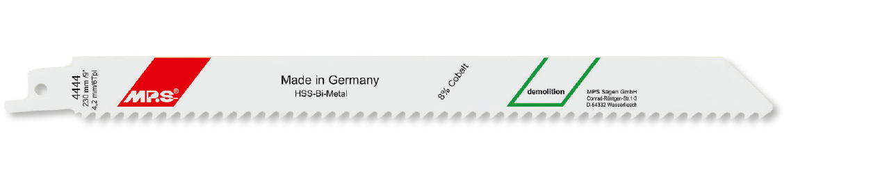 5x MPS Säbelsägeblatt Länge 230 mm