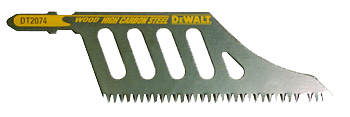 1x DEWALT  Stichsägeblatt Länge 112/74 mm