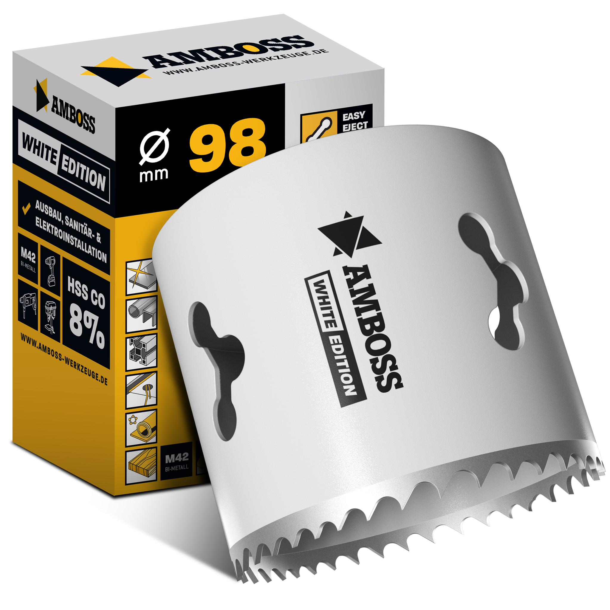HSS M42 Amboss Lochsäge Ø 98 mm (ohne Aufnahme)