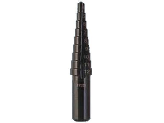 Stufenbohrer HSS/Vaporisiert - 4 - 12 mm - 9 Stufen