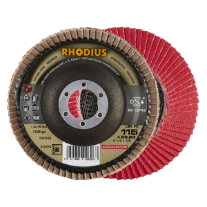 10x Rhodius LSK FK Fächerschleifscheibe Korn:80 Ø115mm