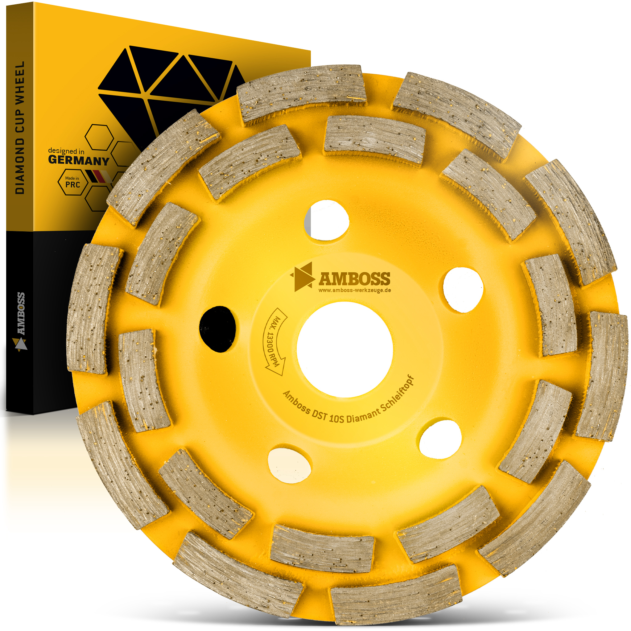 Amboss DST 10S Diamant Schleiftopf 125 x  22.2mm