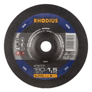 Rhodius XT77 Metall Trennscheibe | Ø180 mm - 1.5 mm -  22.23 mm | gekroepft