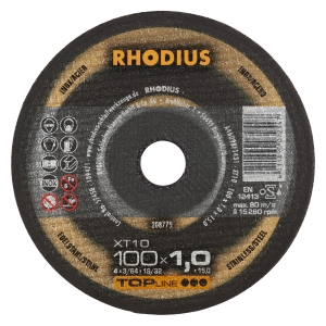 Rhodius XT10 Trennscheibe | Ø105 mm - 1 mm -  15 mm | gerade