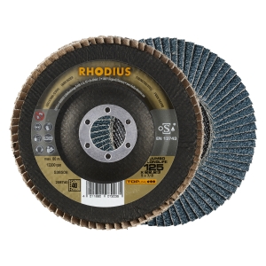 10x Rhodius JUMBO LONGLIFE Fächerschleifscheibe Korn:40 Ø125mm