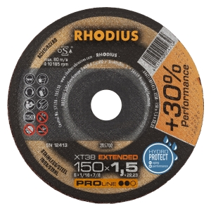 Rhodius XT38 Metall Trennscheibe | Ø150 mm - 1.5 mm -  22.23 mm | gerade