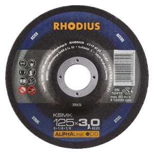 Rhodius KSM Metall Trennscheibe | Ø125 mm - 3 mm -  22.23 mm | gekroepft
