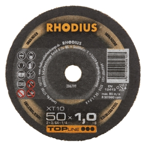 Rhodius XT10 Trennscheibe | Ø50 mm - 1 mm -  6 mm | Mini-gerade