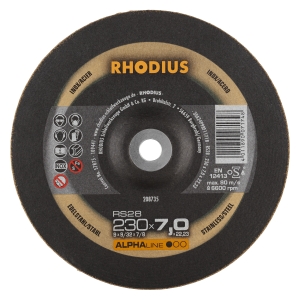 10x Rhodius RS28 Schruppschleifscheibe 230x7x22.23 mm