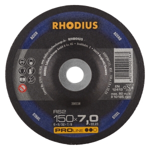 10x Rhodius RS2 Schruppschleifscheibe 150x7x22.23 mm