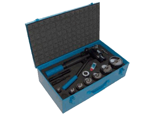 WAB POWER PUNCH Handhydraulikgerät komplett mit POWER SPLIT PLUS Spaltstempel, Blechlochersatz für VA-Material ISO metrisch