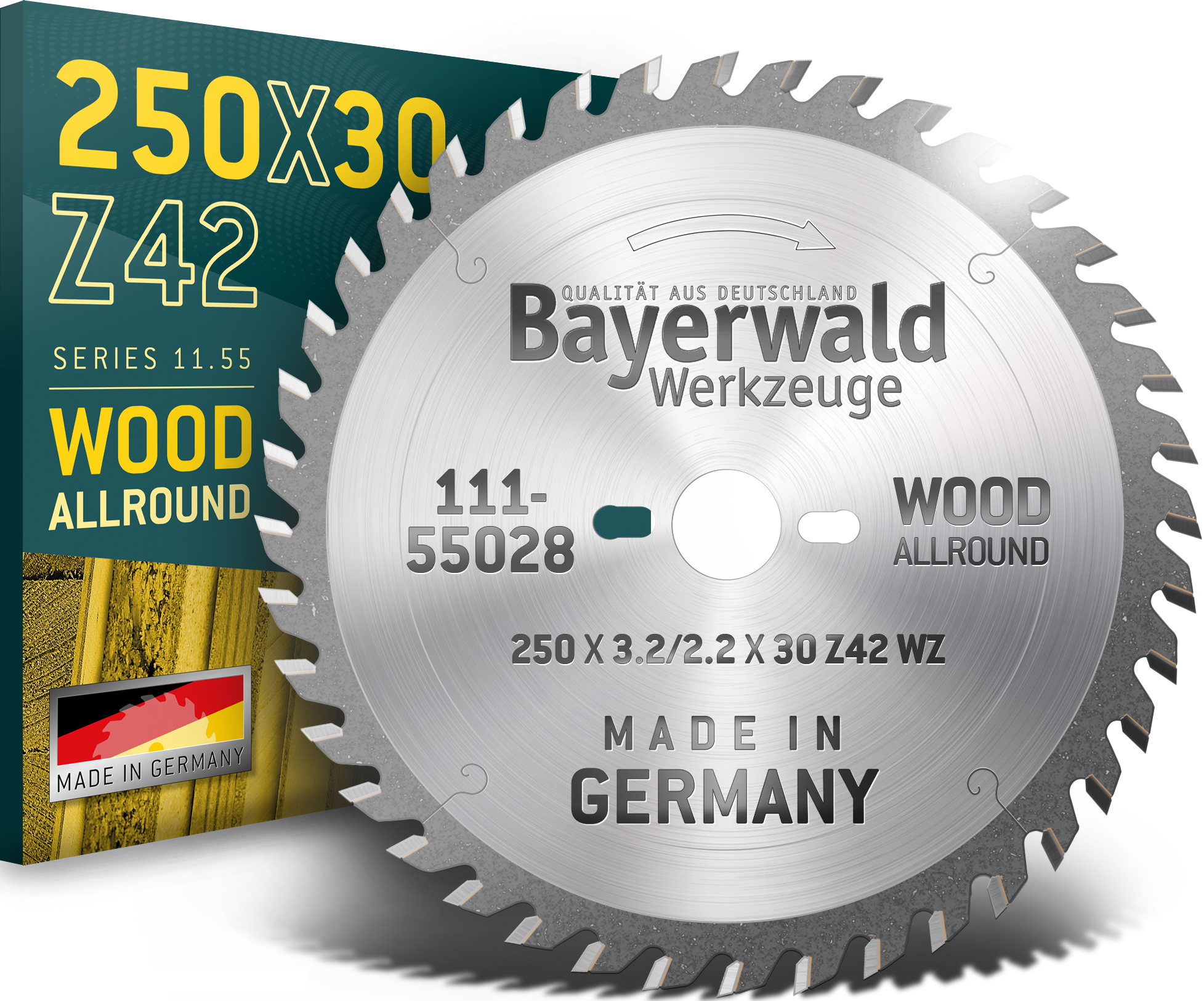 HM Kreissägeblatt - 250 x 3.2/2.2 x 30 Z42 WZ UW