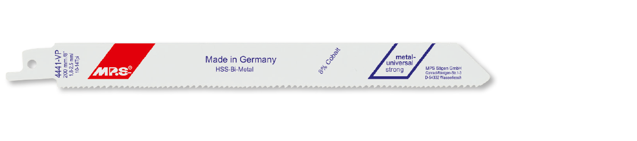 100x MPS Säbelsägeblatt Länge 200 mm