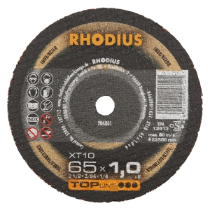 Rhodius XT10 Trennscheibe | Ø65 mm - 1 mm -  6 mm | Mini-gerade
