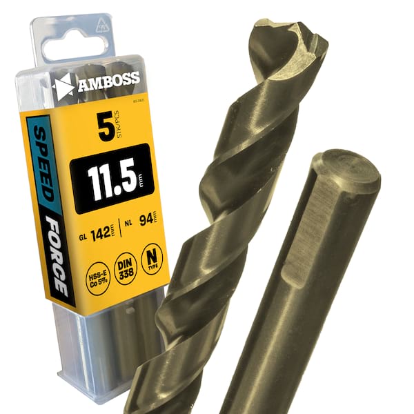 5 x HSS ECo SPEED Force Metallbohrer DIN 338 - Ø:11.5 mm