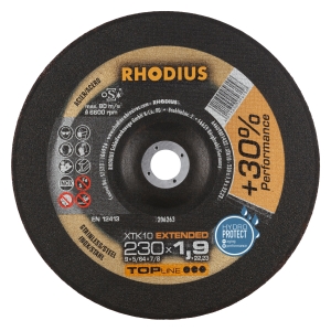 Rhodius XT10 Trennscheibe | Ø230 mm - 1.9 mm -  22.23 mm | gekroepft