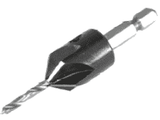 Bohrer Bit Senker Satz mit HSS Bohrer - Versenker Ø 10 mm / 133 mm Länge