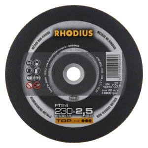 Rhodius FT24 Metall Trennscheibe | Ø230 mm - 2.5 mm -  22.23 mm | gerade
