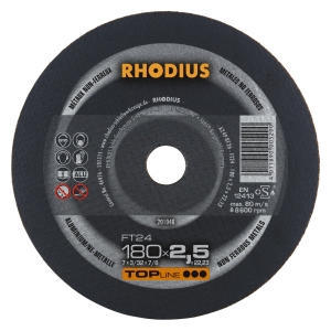 Rhodius FT24 Metall Trennscheibe | Ø180 mm - 2.5 mm -  22.23 mm | gerade