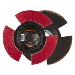 5x Rhodius VISION SPEED Fächerschleifscheibe Korn:80 Ø125mm