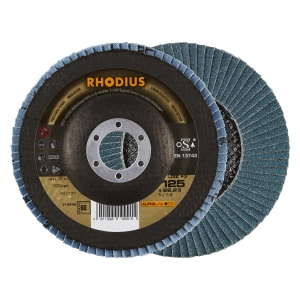 10x Rhodius LGZ F3 Fächerschleifscheibe Korn:60 Ø125mm