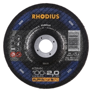 Rhodius KSM Metall Trennscheibe | Ø100 mm - 2 mm -  16 mm | gekroepft