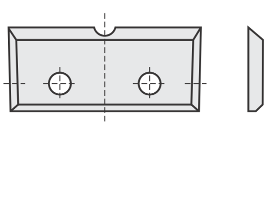 Standard Wendeschneideplatte mit Länge: 16 Breite: 7 Tiefe: 1.5 Winkel: 35 Qualität: MG06