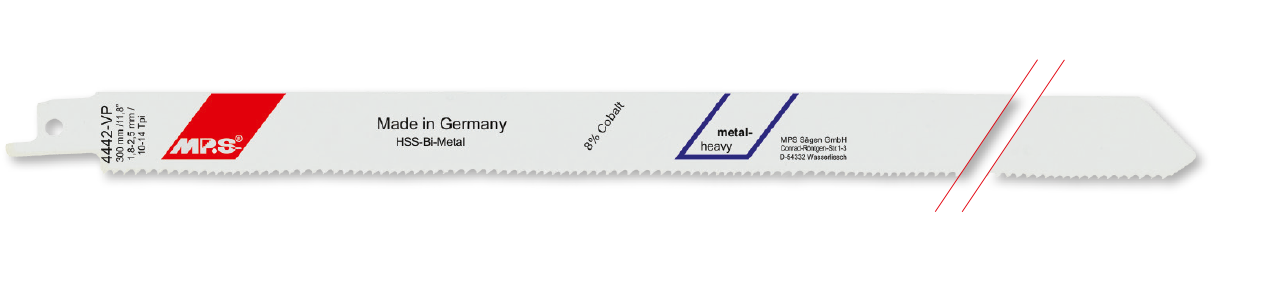 5x MPS Säbelsägeblatt Länge 300 mm