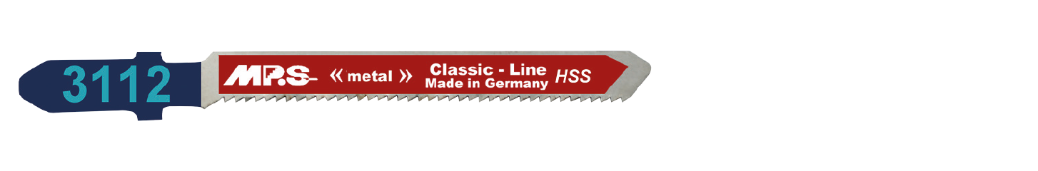 5x MPS 3112 Stichsägeblatt Länge 75/50 mm