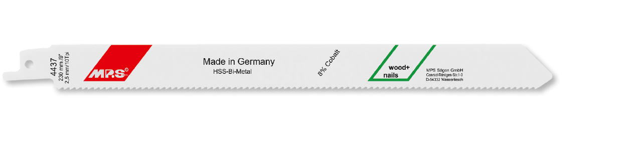 5x MPS Säbelsägeblatt Länge 230 mm