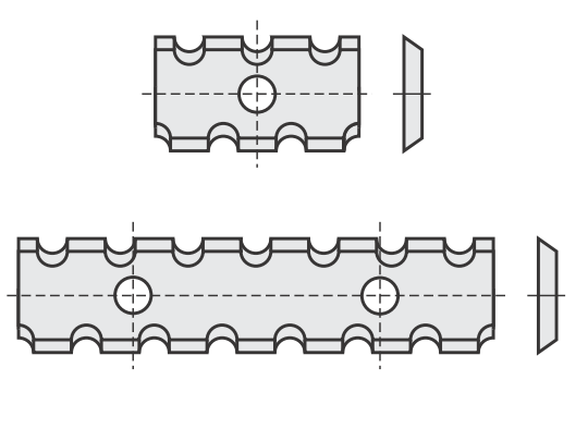 Spezial Wendeschneideplatte mit Länge: 20 Breite: 12 Tiefe: 1.5 Winkel: 35 Qualität: HC05