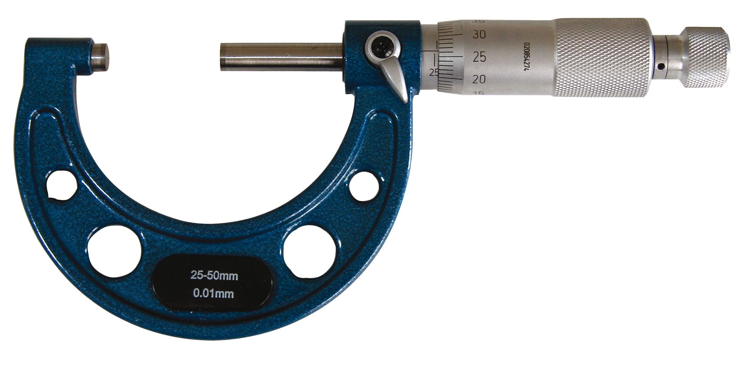 Mikrometer / Bügelmessschraube | Messbereich 0-25 mm | Bügel lackiert