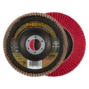 10x Rhodius LSK FK Fächerschleifscheibe Korn:60 Ø125mm