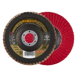 10x Rhodius JUMBO SPEED G Fächerschleifscheibe Korn:60 Ø125mm