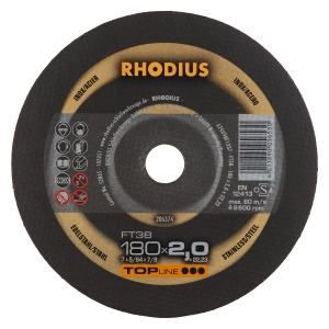 Rhodius FT38 Metall Trennscheibe | Ø180 mm - 2 mm -  22.23 mm | gerade