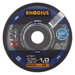 Rhodius XT67 Metall Trennscheibe | Ø125 mm - 1 mm -  22.23 mm | gerade