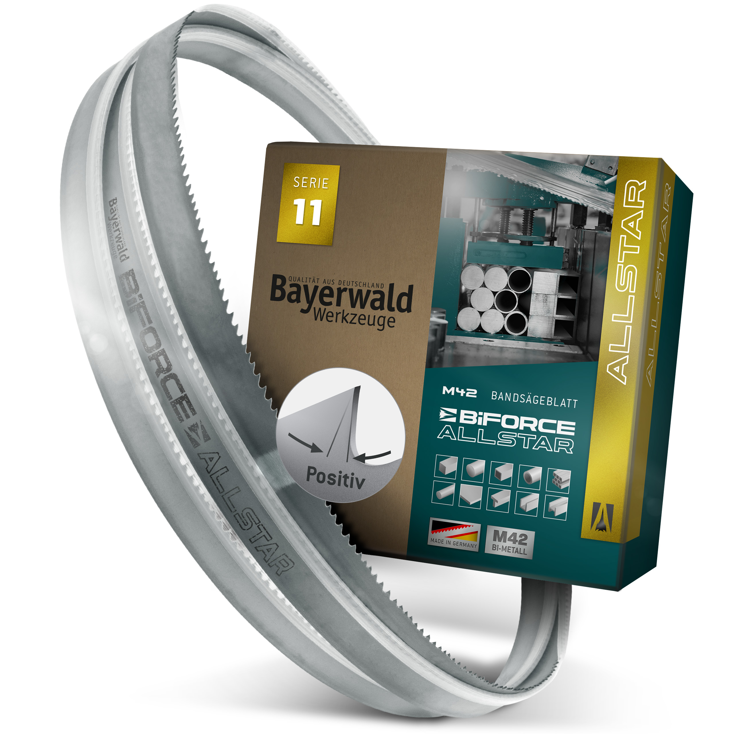 Bayerwald M42  Bandsägeblatt BiFORCE ALLSTAR 2455 x 27 x 0.9 x 6|9 ZpZ
