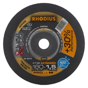 Rhodius XT38 Metall Trennscheibe | Ø180 mm - 1.5 mm -  22.23 mm | gerade