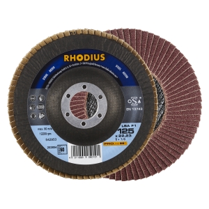 10x Rhodius LSA F1 Fächerschleifscheibe Korn:60 Ø125mm
