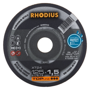 Rhodius XT24 Metall Trennscheibe | Ø125 mm - 1.5 mm -  22.23 mm | gerade