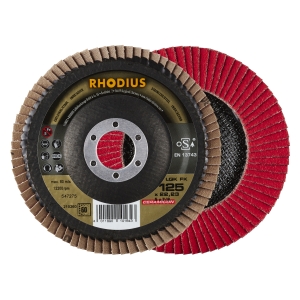 10x Rhodius LGK FK Fächerschleifscheibe Korn:60 Ø125mm