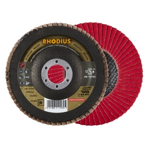 10x Rhodius JUMBO SPEED G Fächerschleifscheibe Korn:80 Ø125mm