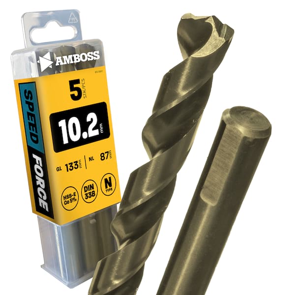 5 x HSS ECo SPEED Force Metallbohrer DIN 338 - Ø:10.2 mm