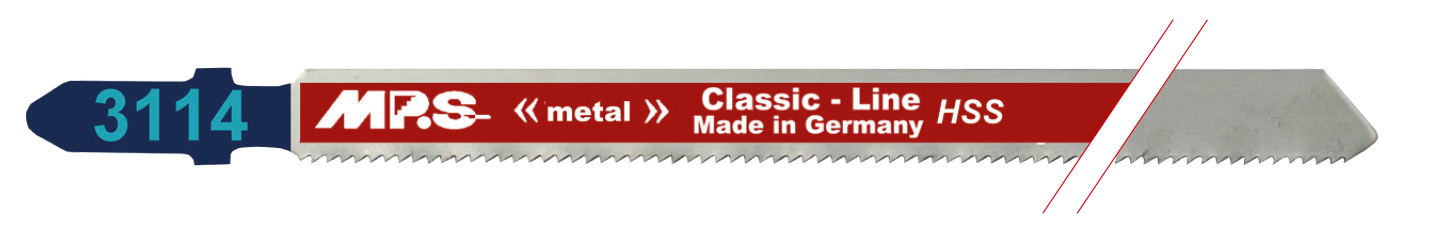 5x MPS 3114 Stichsägeblatt Länge 132/110 mm