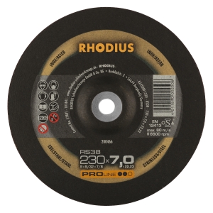 10x Rhodius RS 38 Schruppschleifscheibe 230x7x22.23 mm
